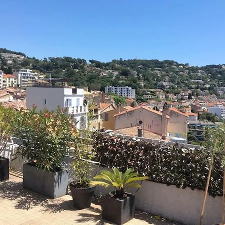 アパート Terrasse Et Vue Sur La Baie De Cannes