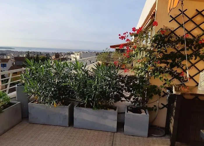 Avec Grande Terrasse ,et Vue Sur La Baie De Cannes * ル·カネ